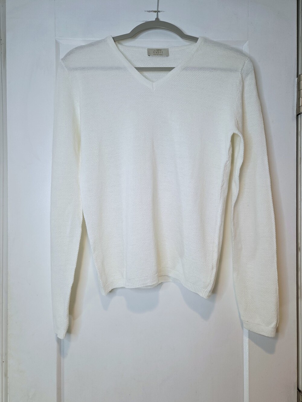 100% Capri Made in Italy Linen Coastal Knit Sweater